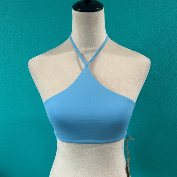 NWT Toast Swim Signature Apex Bikini Top Size S Sky Blue Swim Beach Paddle Surf - Picture 3 of 6